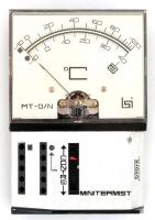 cca 1990, Német gyártmányú, hőmérsékletet Celsiusban mérő, Störk Stuttgart Minitermist műszer. 2 db ...