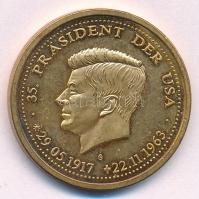 Németország DN "1963. Kennedy berlini látogatása - Berlini vagyok" aranyozott fém emlékére...