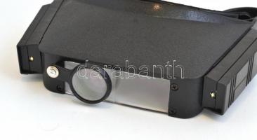 Fejen hordható nagyító, iker led világítással, többféle nagyítással (1,8x, 2,3x vagy 4,8x ), jó álla...