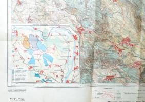 cca 1930 Pilis Hegység, Kirándulók térképe, 2. szám, kiadja: Magyar Királyi Állami Térképészet, 68x7...