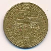 Csehszlovákia 1934. A körmöcbányai bányászat újjáélesztése 1934 Br emlékérem (25mm) T:2 Czechoslovakia 1934. Revitalization of Mining in Kremnica 1934 Br commemorative medallion (25mm) C:XF