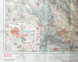 cca 1930 Pilis Hegység télisport térképe, Kirándulók térképe, 2/a szám, kiadja: Magyar Királyi Állam...