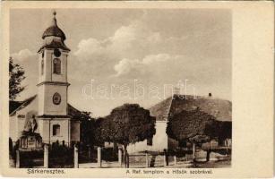 1935 Sárkeresztes, Református templom, Hősök szobra