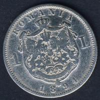 Románia 1894. 1L Ag I.Károly T:3