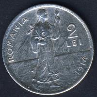 Románia 1914. 2L Ag I.Károly T:3