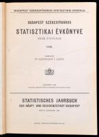 Budapest Székesfőváros Statisztikai Évkönyve XXVIII. évfolyam. Szerk.: Dr. Illyésfalvi I. Lajos. Bp....