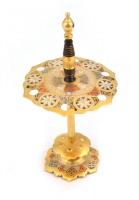 Toledói sajtevő készlet, 6 db kis szúróval, jó állapotban, m: 10,5 cm