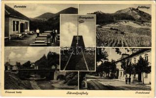 1936 Sátoraljaújhely, Országzászló, Turistaház, Szőlőhegy, Trianoni határ, irredenta, Postahivatal