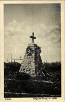 1939 Uzsok, Uzhok; Magyar-Lengyel határ, irredenta emlék / Hungarian-Polish border, monument (EK)