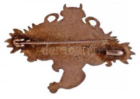 ~1940. ezüstözött Br kerékpáros jelvény (50x34mm) T:2,2-