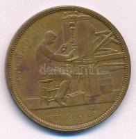 Belgium 1910. Brüsszeli Pénzeverde Br emlékérem. Szign.: A. Mickaux T:2 Belgium 1910. Monnaie de Bruxelles (Mint of Brussels) Br commemorative medallion. Sign.: A. Mickaux C:XF