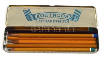 8 db többnyire használatlan Koh-I-Noor ceruza fém dobozban