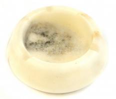 Márvány hamutál, d: 12 cm