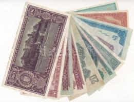 11db-os korona, pengő, milpengő, b.-pengő és forint bankjegy tétel (11klf) T:I--III