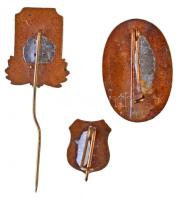 ~1910. "Koronás Vöröskereszt" zománcozott jelvény (15x22mm) + ~1950-1960. "OSC (Orvos...