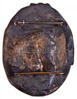 1922. "Állatszeretet napja 1922" ezüstözött Br lemezjelvény (46x58mm) T:2-