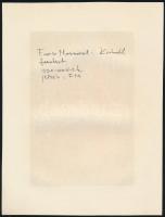 Frans Masereel (1889-1972): Krokodil, fametszet, papír, jelzett a metszeten, 16×10,5 cm