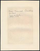 Frans Masereel (1889-1972): Őserdőben, fametszet, papír, jelzett a metszeten, 16×10,5 cm