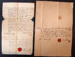 1786-1836 7 db levél viaszpecséttel