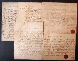 1786-1836 7 db levél viaszpecséttel