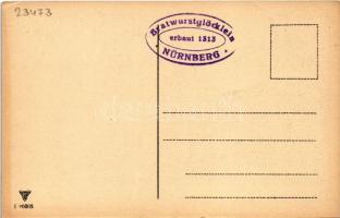 Nürnberg, Nuremberg; Bratwurst glöcklein erbaut 1313 / restaurant interior, So. Stpl