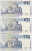 Olaszország 1984. 10.000L (3x) T:I,III 
Italy 1984. 10.000 Lire (3x) C:UNC,F Krause#112