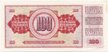 Jugoszlávia 1965. 100D T:I- nagyobb sarokhajlás
Yugoslavia 1965. 100 Dinara C:AU
