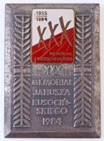 Lengyelország 1984. XXX. Janusza Kusocinski emlékverseny 1984 zománcbetétes Br plakett (50x68mm) T:1- Poland 1984. XXX. Memorial Janusza Kusocinskiego 1984 Br plaque with enamel inlay (50x68mm) C:AU