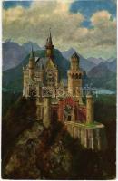 1926 Schloss Neuschwanstein / castle, art postcard, s: H. Hoffman, So. Stpl (EK)