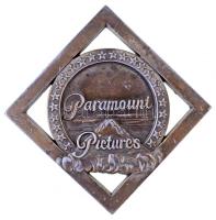 Amerikai Egyesült Államok DN Paramount Pictures fém plakett (10,6x10,6mm) T:2 ezüstözés lekopott  USA Paramount Pictures metal plaque (10,6x10,6mm) C:XF silver plating worn