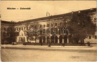 1922 München, Munich; Universitat / university, fountain (EB)