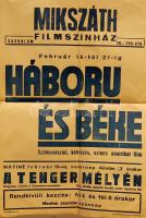 1946-cca 1970 6 db régi mozi és színházi plakát