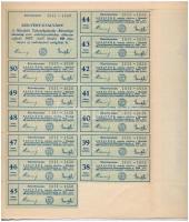 Mándok 1927. "Mándoki Takarékpénztár Részvénytársaság" tíz részvénye egyben, összesen 200P...