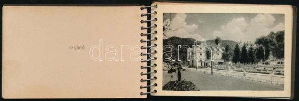 Szováta, gyógyfürdői emlék, kis fényképfüzet 20 oldal hátoldalon feliratozott, 6×9 cm