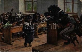 Zureden hilft / Dog school. T.S.N. Serie 1572. s: Arthur Thiele (EK)