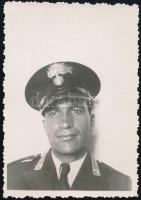 Olasz kerékpáros rendőrök és rendőrportrék, 3 db 6×9 cm-es negatív + 1 db 6×9 cm-es fotó