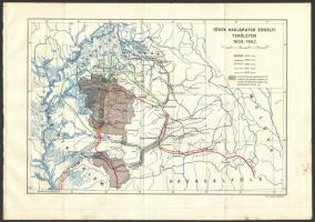 Vegyes térkép tétel, össz. 4 db: Erdélyi fejedelmi birtokok a XVII. század közepén, 17,5x23,5 cm, fo...
