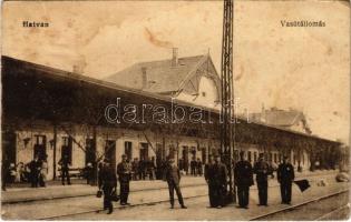 1913 Hatvan, vasútállomás. Vasúti Levelezőlapárusítás 6375. (fl)