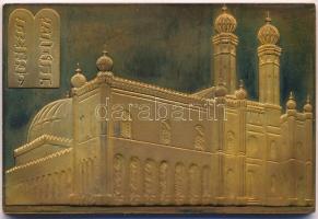 DN "Budapest 1859" kétoldalas, a Dohány utcai Zsinagógát ábrázoló Br plakett (40x60mm) T:1...