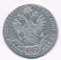 Ausztria 1824E 20kr Ag "I. Ferenc" T:3 
Austria 1824E 20 Kreuzer Ag " Franz I" ...