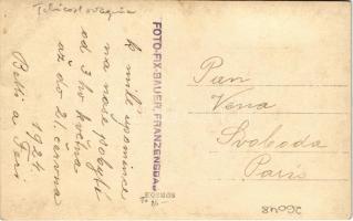 1924 Frantiskovy Lázne, Franzensbad; Grand Hotel szálloda vendégei / guests of the Grand Hotel. Foto...