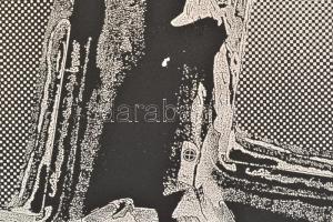 Joseph Kádár (1936-2019): Párizs 1988-1989. Elektrografika, papír, jelzett  művész bélyegzőjével, 29...