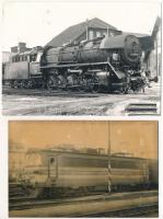 8 db MODERN motívum képeslap és fotó: vonatok, gőzmozdonyok, vasút / 8 modern motive postcards and p...