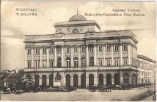 1916 Warszawa, Warschau, Warsaw; Krakauer Vorstadt / Krakowskie-Przedmiescie Palac Staszica / Palace of Science and Technology (EB)