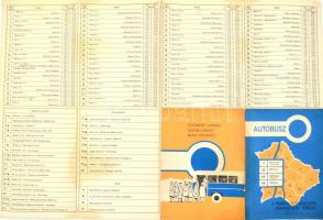 1962 A Fővárosi Autóbuszüzem vonalhálózati térképe, Kartográfiai Vállalat, 32×48 cm