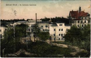 1909 Dresden, Drezda; Weisser Hirsch - Dr. Lahmanns Sanatorium / sanatorium, garden (EK)