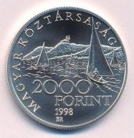 1998. 2000Ft Ag "Régi balatoni hajók II - Phoenix" kapszulában, műanyag dísztokban, tanúsí...