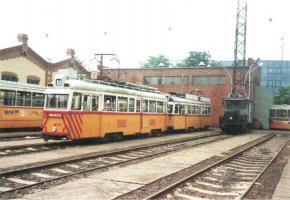 12 db színes villamos-fotó