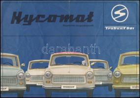 cca 1964 Trabant Hycomat autó kétoldalas prospektusa