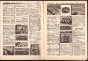 cca 1930-1940 Bp. IV. Váci utca, Lopos Gyula Sport- és Játéküzletének árjegyzéke, szakadással, 16p